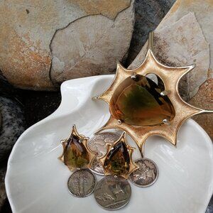 1950's/60's BSK Signed Atomic Era Demi Parure